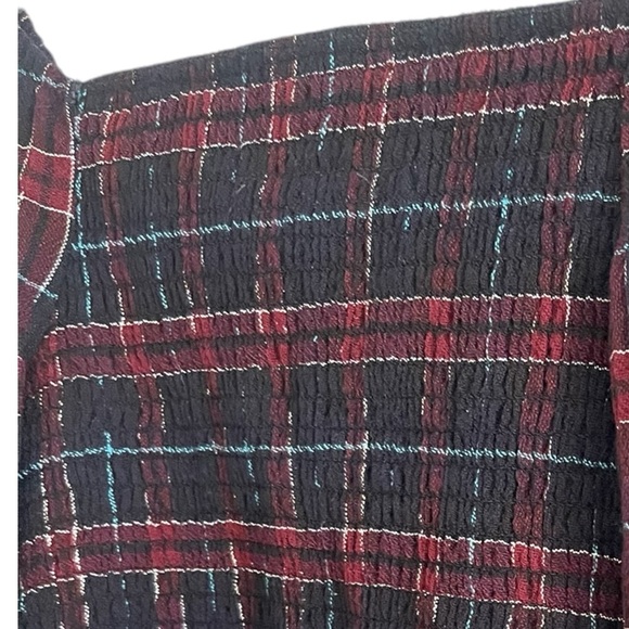 Katie J NYC Girls Chloe Puff Sleeve Smocked Cropped Top Size Medium - Picture 3 of 14